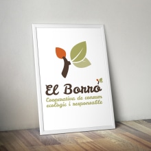 Imagotipo creado para la cooperativa de alimentos ecológicos, El Borró.. Graphic Design project by Uri - 10.04.2015