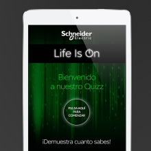 App 'Life is On' para Schneider Electric. Information Design, and Web Design project by Pascal Marín Navarro - 08.09.2015