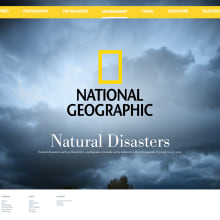 National Geographic - Natural Disaters (Concepto). UX / UI, Design interativo, e Web Design projeto de Alfonso Rodríguez - 08.10.2015