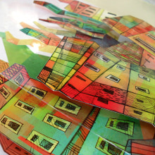 Proyecto fin de máster "Ciudades Imaginarias". Un proyecto de Diseño e Ilustración tradicional de Noelia García Lidó - 15.09.2015