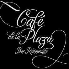 Cafe de la Plaza Logo. Design & Interior Design project by Ricardo García Lumbreras - 03.31.2014