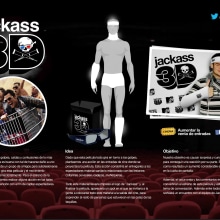 Acción de marketing para "Jackass 3D". Br, ing & Identit project by Begoña Baeza Bonmati - 10.12.2013