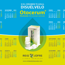 Otocerum - Calendario farmacias. Un proyecto de Diseño gráfico de M.A. Serralvo - 07.05.2015