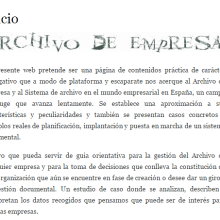 Blog personal sobre el Archivo y la Continuidad digital. Information Architecture & Information Design project by francisco javier saiz rodrigo - 10.15.2015