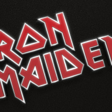 Letras del logo de Iron Maiden (fanart). 3D projeto de Eduardo Maldonado Malo - 10.12.2013