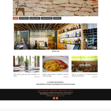 WEB Restaurante El Puente. Web Design projeto de Moisés Escolà Martínez - 17.10.2014
