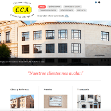 WEB Construcciones Cristobal Abengozar. Web Design projeto de Moisés Escolà Martínez - 17.10.2014