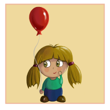 Little girl. Ilustração tradicional, e Design de personagens projeto de Alice Vettraino - 17.12.2014