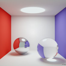 Caja de Cornell con Esferas. Un proyecto de 3D de Eduardo Maldonado Malo - 24.06.2013