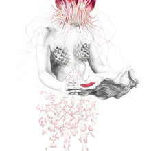 Jellyfish III. Ilustração tradicional, Design editorial, Artes plásticas, Marketing, Packaging, e Pintura projeto de Elisa Ancori - 18.10.2015
