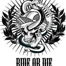 skull rider. Ilustração tradicional projeto de Alicia Gómez Magallón - 20.10.2015