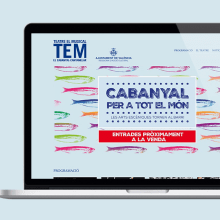 Teatre El Musical website. Multimídia, Web Design, e Desenvolvimento Web projeto de Gonzalo Cervelló Rementería - 20.10.2015