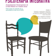 Cartel Experto Universitario Psicoterapia Integrativa, Universidad de León.. Un proyecto de Diseño gráfico de Sara pdf - 21.10.2015