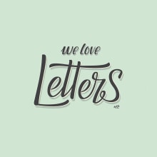 We Love Letters. Design, Traditional illustration, Product Design, T, and pograph project by Ignacio Rodriguez Acosta - 10.21.2015