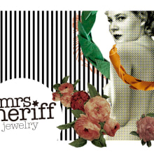 Mrs. Sheriff Jewelry. Graphic Design, and Collage project by Cuca & Su Perro Peludo - 10.22.2015