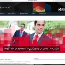POSGRADOS UP. Un proyecto de Diseño Web de Juan Pablo Calderón Preciado - 26.02.2014