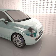 Fiat 500 - 3D car animation. 3D, e Animação projeto de Pau Salas - 05.10.2015