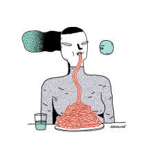Ilustradores a la mesa. Illustration project by Ana Galvañ - 25.10.2015