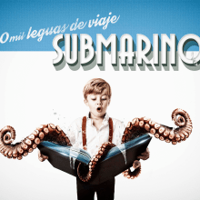 20 mil leguas de viaje SUBMARINO. Graphic Design project by Pedro Molina Muñoz - 10.26.2015