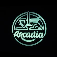 Arcadia. Projekt z dziedziny  Motion graphics, Br, ing i ident, fikacja wizualna i Architektura wnętrz użytkownika mimetica - 26.10.2015