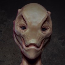 Busto Alien. Un proyecto de Diseño, 3D, Diseño de personajes y Escultura de daniel.mayoral.m - 26.10.2015