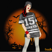 Campaña Halloween ´15 Para SINEYA STYLE. Traditional illustration, Br, ing & Identit project by DuqueSutil - 10.27.2015