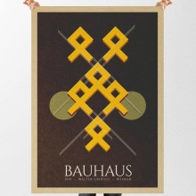 Cartel tipo Bauhaus. Proyecto deconstrucción de un cartel animado. De más a menos.. Graphic Design project by Uri - 10.28.2015