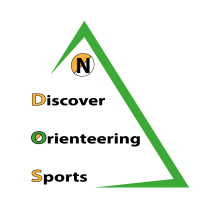 Logo de Discovering Orienteering Sports. Br e ing e Identidade projeto de Carlos Enrique Mur Sabio - 28.10.2015