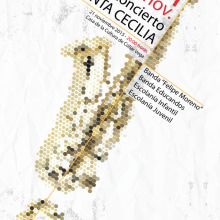 XXIX Concierto Santa Cecilia (Diseño Gráfico). Design gráfico projeto de Proyecto Digital - 28.10.2015