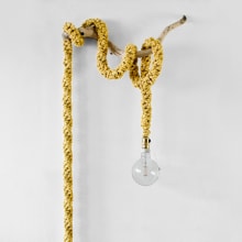 Lámpara XL Crochet. Un proyecto de Fotografía, Dirección de arte, Artesanía, Moda y Escenografía de Patricia Moreno López - 01.11.2015