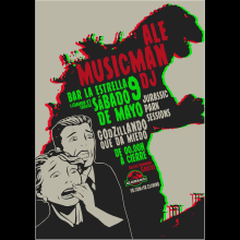 Evento: Ale Musicman DJ - Jurassic Park Session "Gozillando que da miedo". Un progetto di Graphic design di TintaLudita_ - 08.05.2015
