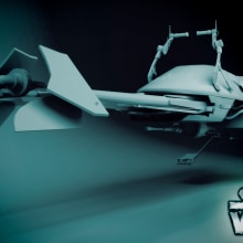 Speeder bike Star Wars. Un proyecto de 3D de Carlos Javier López Cifuentes - 03.11.2015