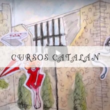 Animación clausura cursos de catalán 2015. Un proyecto de Ilustración tradicional, Animación y Diseño de personajes de Patricia GG - 04.05.2015