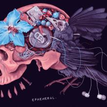 Ephemeral. Traditional illustration project by Alex Salu - 11.09.2015