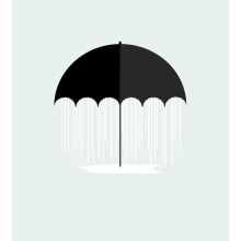 Umbrella. Traditional illustration, and Graphic Design project by Sr Bermudez - 11.10.2015