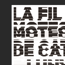 La Filmoteca de Catalunya - Poster promocional. Un progetto di Graphic design e Tipografia di Cristina Font - 25.10.2015