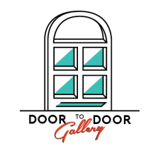 Door to Door Gallery - Logo Design. Un proyecto de Dirección de arte, Br, ing e Identidad y Diseño gráfico de Francesca Danesi - 08.11.2016
