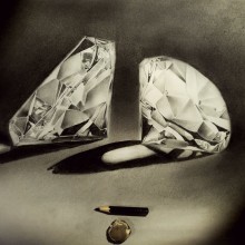 Diamantes. Ilustração tradicional projeto de Marina Martín Hacar - 17.11.2015