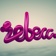 3D Name Animation. Un proyecto de Motion Graphics, 3D y Animación de Rebeca G. A - 22.11.2015