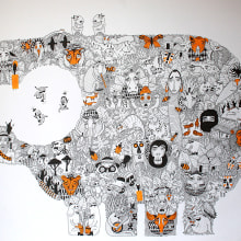 Africa. Un proyecto de Ilustración tradicional, Diseño de personajes y Bellas Artes de Mickael Brana - 22.11.2015