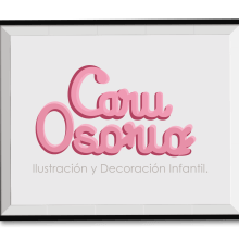 Logo caruosorio. Ilustração tradicional projeto de Caro Osorio - 23.11.2015