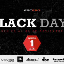 Diseño mailing BlackDays d'Earpro. Un proyecto de Diseño Web de Jaume Turon Auladell - 24.11.2015