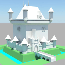 Castle for beginners. 3D projeto de Rebeca Raymundo Escalante - 25.11.2015