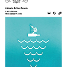 Cartel Terras Gauda. Design, Ilustração tradicional, Direção de arte, Design gráfico, Packaging, e Design de produtos projeto de Laura Cortés - 28.11.2015