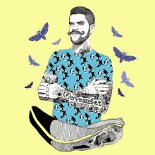 Movember 2016 el dios de los tres. Un proyecto de Ilustración tradicional de Javier Navarro Romero - 29.11.2015