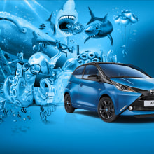 Case Toyota Aygo Blue. Advertising, Motion Graphics, Film, Video, TV, Br, ing, Identit, Photograph, Post-production, Video, and TV project by Sergio Hernández - 11.30.2015