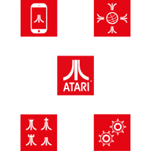 Atari. Rediseño de iconos. Br, ing e Identidade, e Design gráfico projeto de Arnau Freixas Martín - 29.05.2013