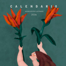 Calendario ilustrado 2016. Un proyecto de Ilustración tradicional de Raquel Feria Legrand - 30.11.2015