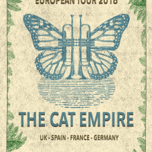 Mi Proyecto del curso Cartelismo ilustrado- The Cat Empire. Un proyecto de Bellas Artes de David Clemente Collados - 01.12.2015