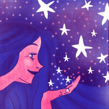 Proyecto: Frozen Twilight canción de God is an Astronaut. Ilustração tradicional projeto de Angela García - 01.12.2015